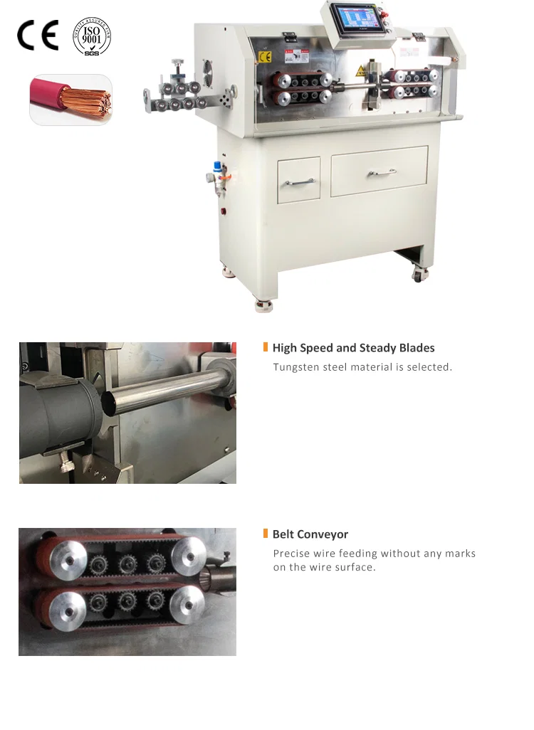 Μηχανή κοπής και απογύμνωσης μπουφάν καλωδίων 150mm2 WPM-MAX3, Αυτόματη μηχανή απογύμνωσης καλωδίων, Μηχανή απογύμνωσης καλωδίων και καλωδίων, Μηχανή απογύμνωσης καλωδίων με επένδυση Pvc