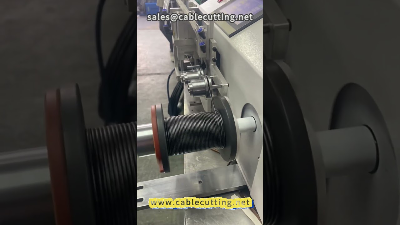Automatic meter number winding machine #winding machine #winder #wire processing #wire harness proce