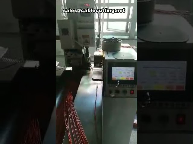 Fully Wire Cut Strip Crimp Machine two Ends Can Be Crimped,Wire Cutting Stripping And Crimping Machi