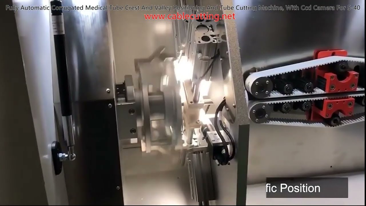 Πλήρως Αυτόματη Μηχανή Τοποθέτησης Κορυφής & Κοιλάδας και Κοπής Κυματοειδών Ιατρικών Σωλήνων, με