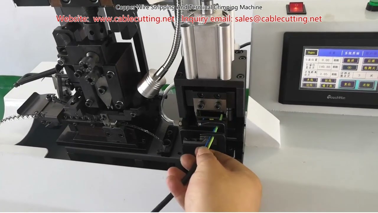 Copper Wire Stripping And Terminal Crimping Machine