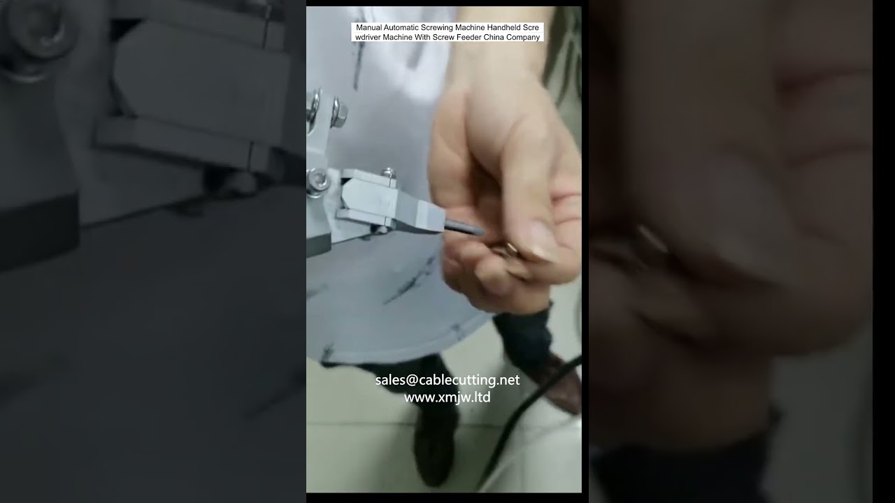 Manual Automatic Screwing Machine Handheld Screwdriver Machine With Screw Feeder China Company