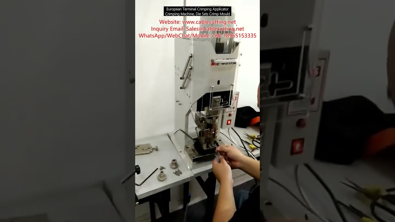 European Terminal Crimping Applicator Crimping Machine, Die Sets Crimp Mould