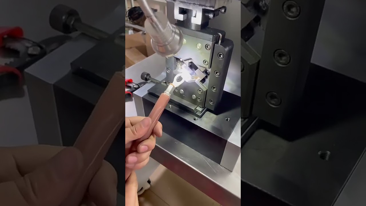 50T Electrical Hexagonal Servo Terminal Crimping Machine   New Energy Cable Hydraulic Crimper