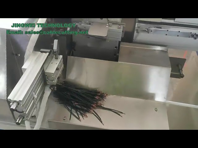 Muti function all in one Automatic wire cutting, stripping, twisting and tinning machine for Round s